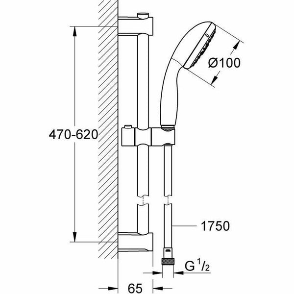 Duschset Grohe Vitalio Start