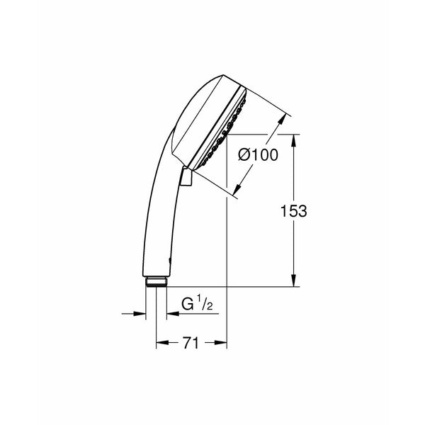 Duschkopf Grohe 26093000 3 Positionen