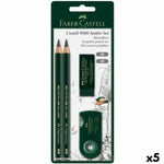 Bleistifte Set Faber-Castell Schwarz (5 Stück)