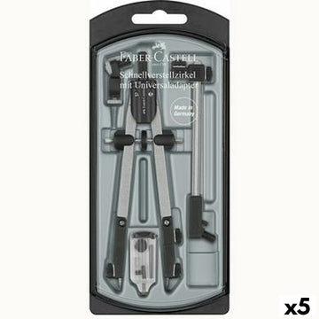 Kompass Faber-Castell Grau (5 Stück)