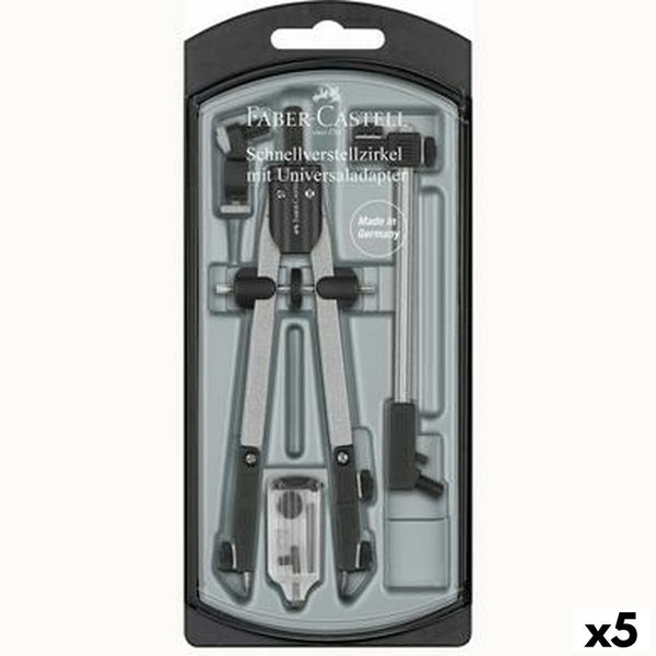 Kompass Faber-Castell Grau (5 Stück)