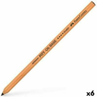 Bleistift Faber-Castell Pitt Oil Base Hart Schwarz Sechseckig (6 Stück)