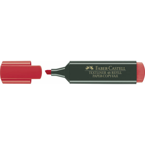 Textmarker Faber-Castell TEXTLINER 48 Rot (10 Stück)