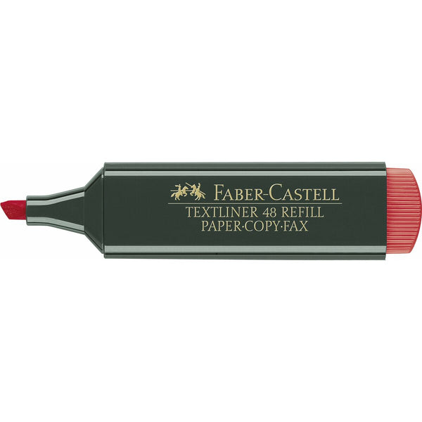 Textmarker Faber-Castell TEXTLINER 48 Rot (10 Stück)