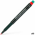 Dauermarker Faber-Castell Multimark 1513 F Rot (10 Stück)