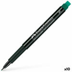 Dauermarker Faber-Castell Multimark 1523 S grün (10 Stück)