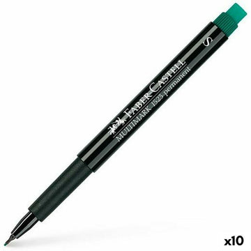 Dauermarker Faber-Castell Multimark 1523 S grün (10 Stück)