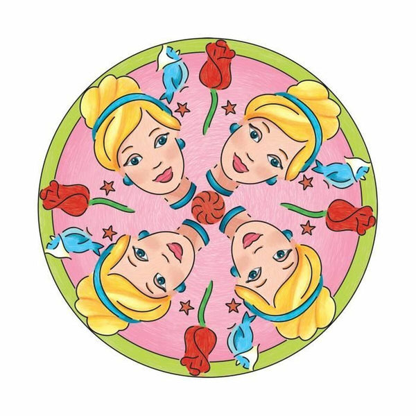 Satz mit Papierhandarbeiten Ravensburger Mandala Midi Disney Princesses