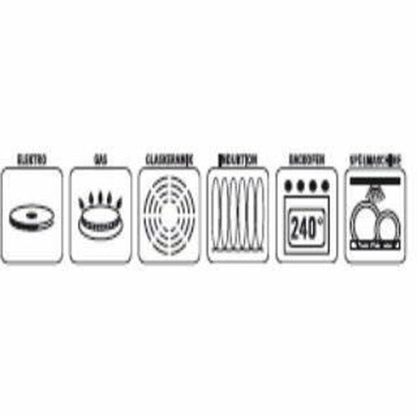 Topf mit Deckel GSW Grau Creme Edelstahl Ø 30 cm