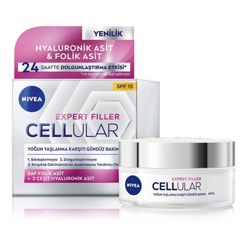 Feuchtigkeitsspendende Tagescreme Nivea Hyaluron And Cell Filler 50 ml Spf 15