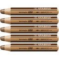 Buntstifte Stabilo Woody Braun 3 in 1 (5 Stück)