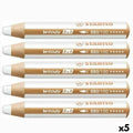 Buntstifte Stabilo Woody Weiß 3 in 1 5 Stücke (5 Stück)