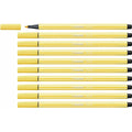 Filzstifte Stabilo Pen 68 Gelb (10 Stücke)