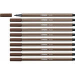 Filzstifte Stabilo Pen 68 Braun (10 Stücke)