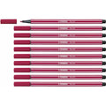 Filzstifte Stabilo Pen 68 Dunkelrot (10 Stücke)
