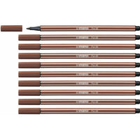 Filzstifte Stabilo Pen 68 Braun (10 Stücke)