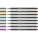 Marker-Set Stabilo Pen 68 metallic 8 Stücke Bunt