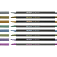 Marker-Set Stabilo Pen 68 metallic 8 Stücke Bunt