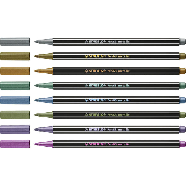 Marker-Set Stabilo Pen 68 metallic 8 Stücke Bunt