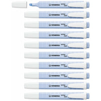 Textmarker Stabilo Swing Cool Blau 10 Stücke