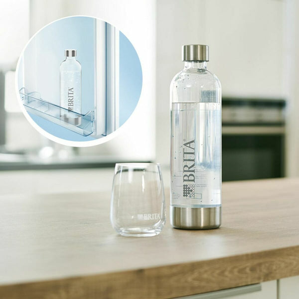 Backtriebmittel Brita sodaONE Schwarz noir 1 L Edelstahl