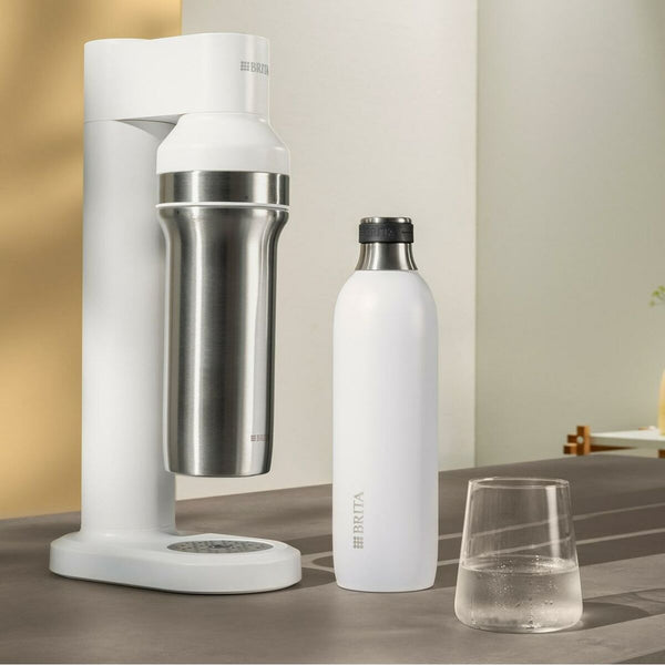 Thermosflasche Brita 1046735 Weiß Silberfarben Edelstahl