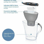 Filter-Karaffe Brita Carafe Marella Graphit Kunststoff 2,4 L