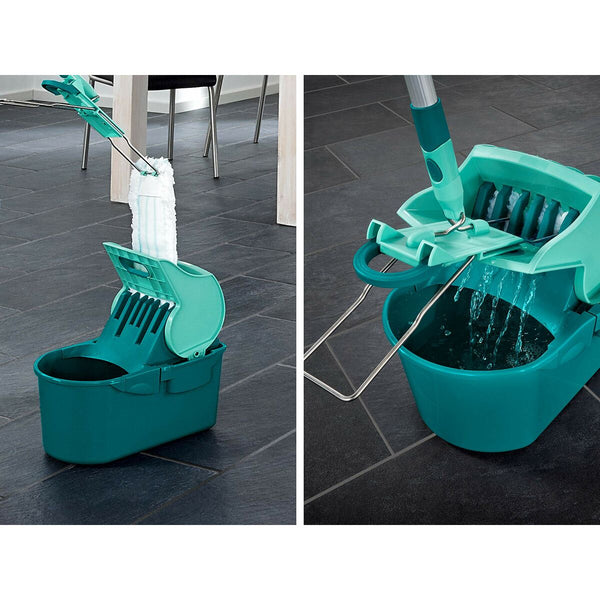 Mop with Bucket Leifheit Blau Kunststoff Verbindung 8 L