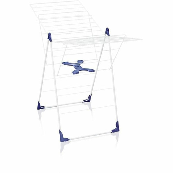 Wäscheständer Leifheit 81408 CLASSIC 200 Flex Stahl Polypropylen Kunststoff Blau Weiß 20 m