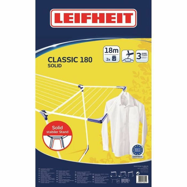 Wäscheständer Leifheit CLASSIC Solid 180 Weiß Nylon Stahl Polypropylen 18 m