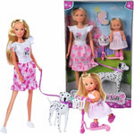 Puppe Simba Love poupée dalmatien + Evi Love