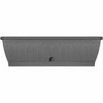 Selbstbewässerndes Pflanzgefäß Garden ID Anthrazit 60 cm