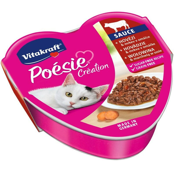 Katzenfutter Vitakraft POESIE CREATION SOS Rind und Kalbfleisch 85 g