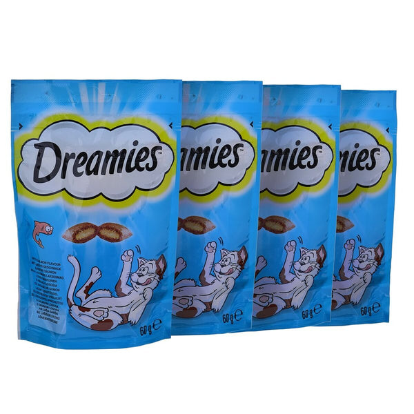 Snack für Katze Dreamies Variety 12 x 60 g Huhn Lachsfarben Käse