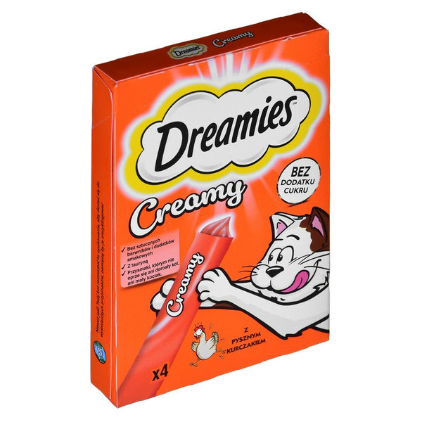 Snack für Katze Dreamies Creamy 4 x 10 g Huhn