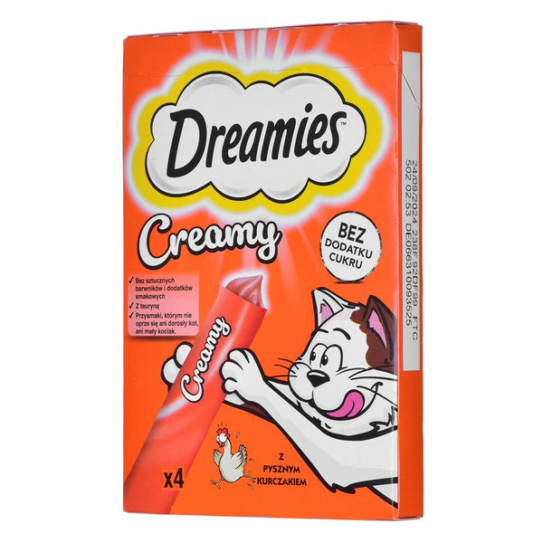 Snack für Katze Dreamies Creamy 4 x 10 g Huhn