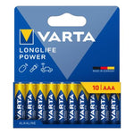 Batterien Varta longlife power 1,5 V AAA LR03 (10 Stück)