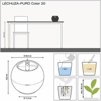 Blumentopf Lechuza Weiß Polypropylen