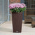 Selbstbewässernder Blumentopf Lechuza Cottage Hellgrau 39,5 x 39,5 x 75,5 cm