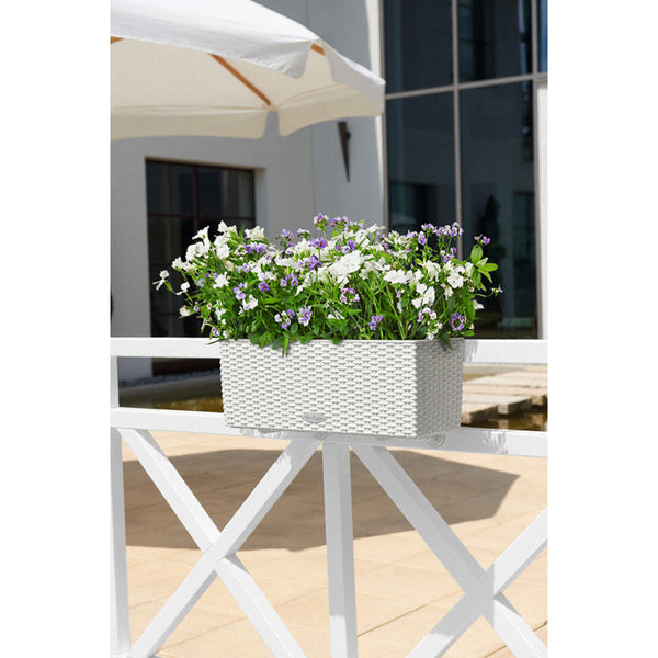 Blumentopf Lechuza Weiß Schwarz Polypropylen