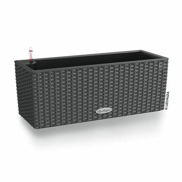 Blumentopf Lechuza Schwarz Grau Polypropylen