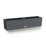 Blumentopf Lechuza Schwarz Grau Polypropylen