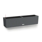 Blumentopf Lechuza Schwarz Grau Polypropylen