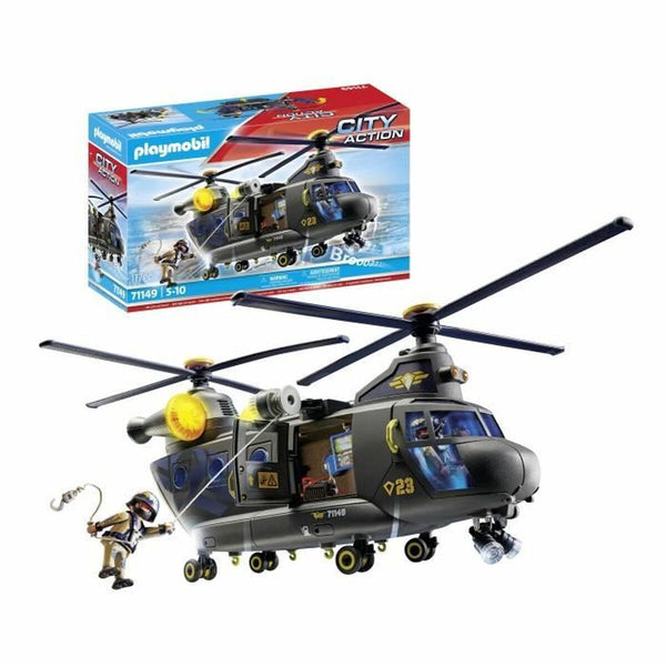 Spielzeug-Set Playmobil Police Plane City Action Kunststoff