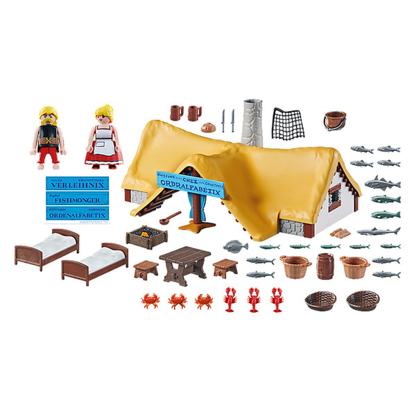 Playset Playmobil Astérix: Ordralfabetix Hut 71266 73 Stücke