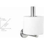 Toilettenpapierrollenhalterung Wenko bosio Edelstahl 8 X 18 X 12,5 CM Stahl