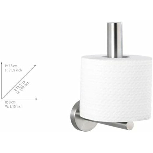 Toilettenpapierrollenhalterung Wenko bosio Edelstahl 8 X 18 X 12,5 CM Stahl