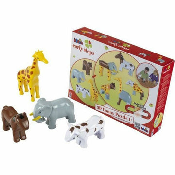 3D Puzzle Klein Animals Plattenspeicher 16 Stücke