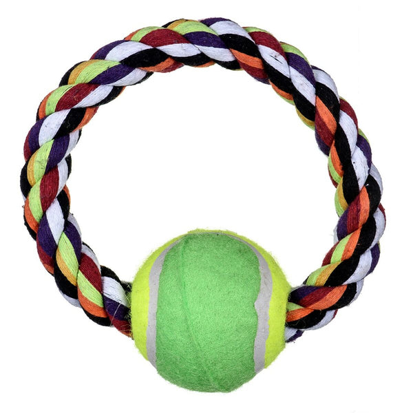 Hundespielzeug Trixie Tennis Bunt Polyester Baumwolle