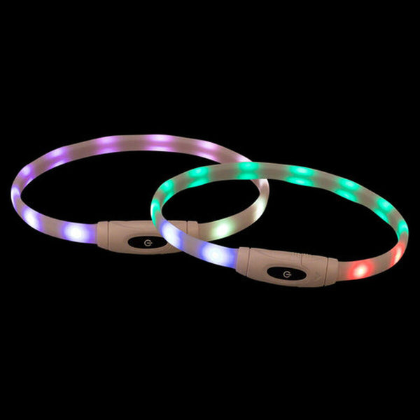 LED-Halsband für Haustiere Trixie Bunt Silikon Kunststoff